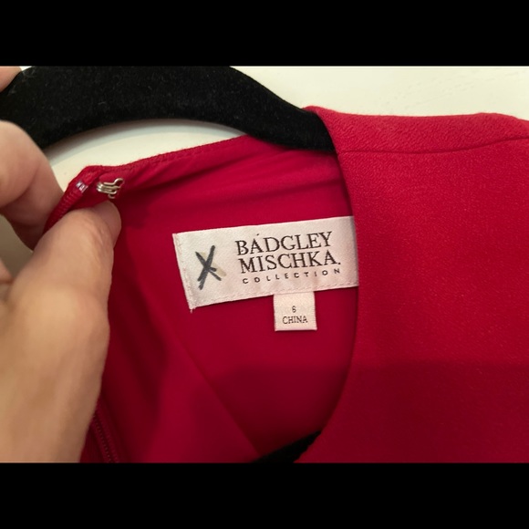 HOTTEST Color for FALL!  Red Draped dress with side detail - Picture 8 of 12